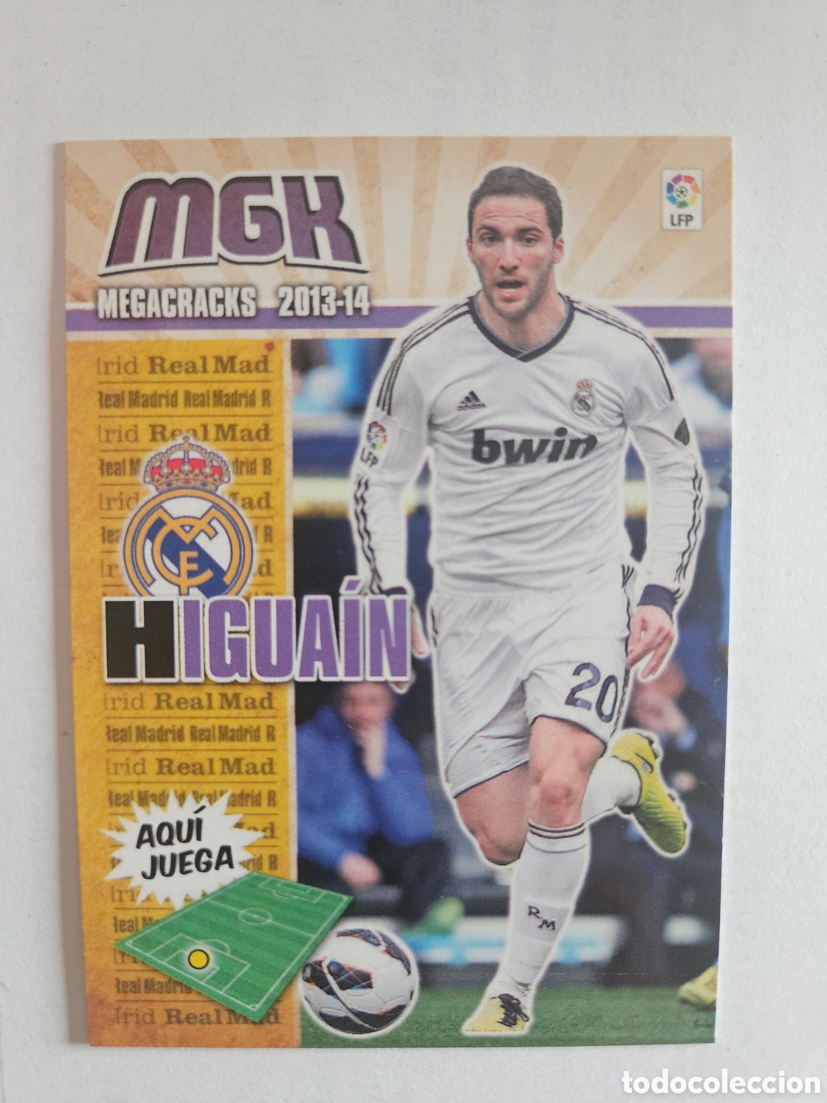 Cromos de F&uacute;tbol: Megacracks 2013 2014 13 14 panini Higuain n&deg; 214 Real Madrid