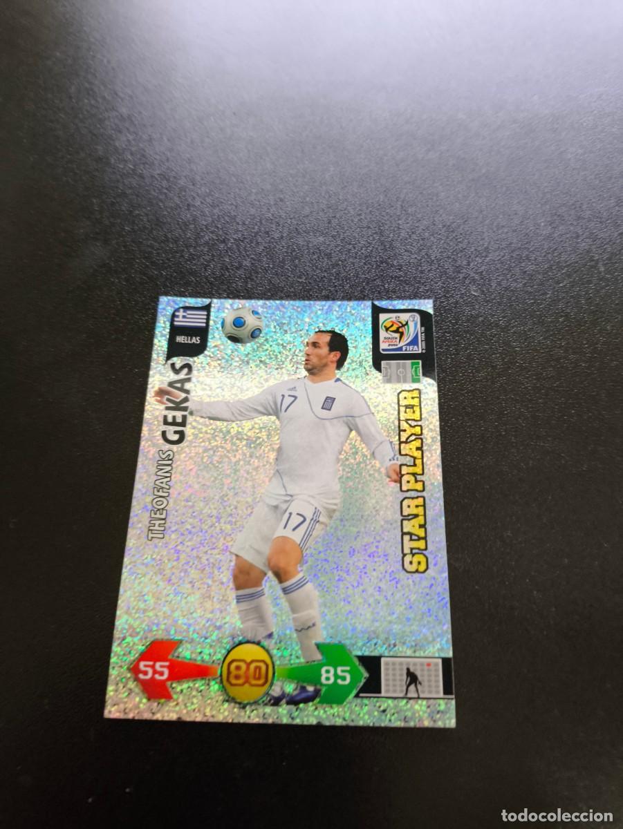 Cromos de F&uacute;tbol: Theofanis Gekas UK VERSION GRECIA STAR PLAYER ADRENALYN MUNDIAL SOUTH AFRICA 2010 WORLD CUP PANINI