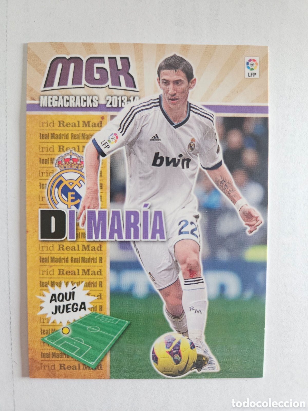 Cromos de F&uacute;tbol: MGK 212 DI MARIA REAL MADRID CROMOS ALBUM MEGACRACKS LIGA FUTBOL 2013 2014 13 14