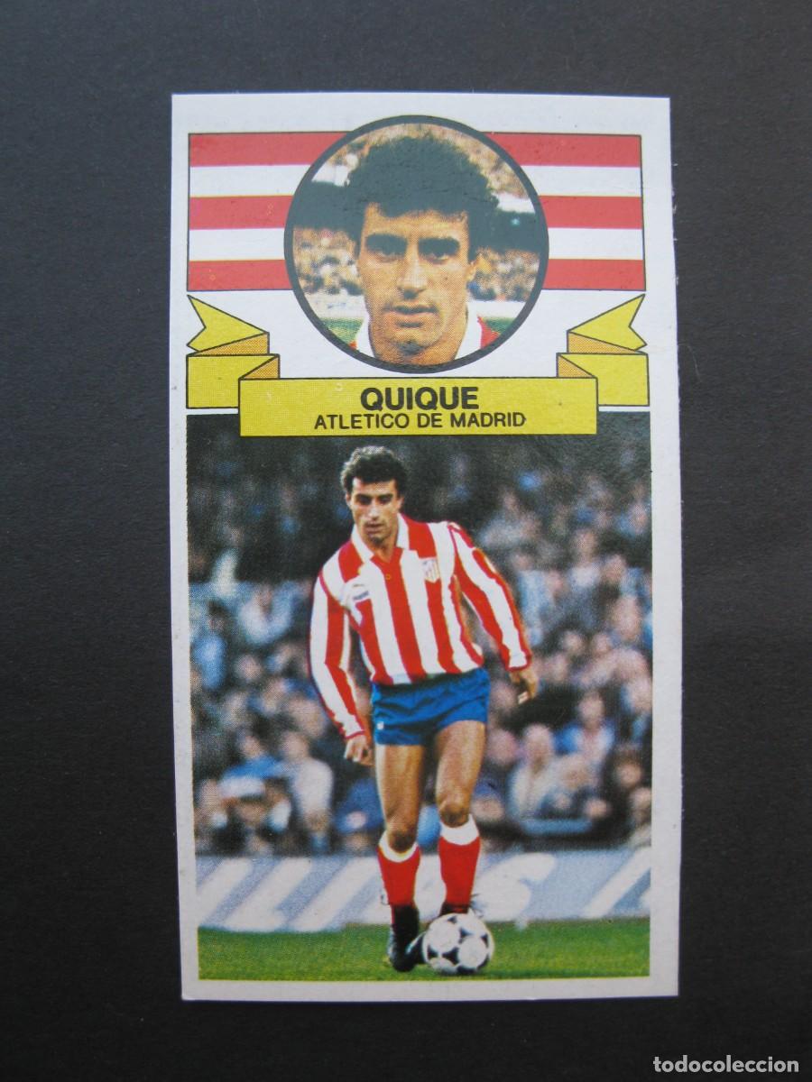 Fu&szlig;ball-Sticker: QUIQUE (ATL&Eacute;TICO DE MADRID) - CAMPEONATO DE LIGA 85/86 - EDICIONES ESTE.