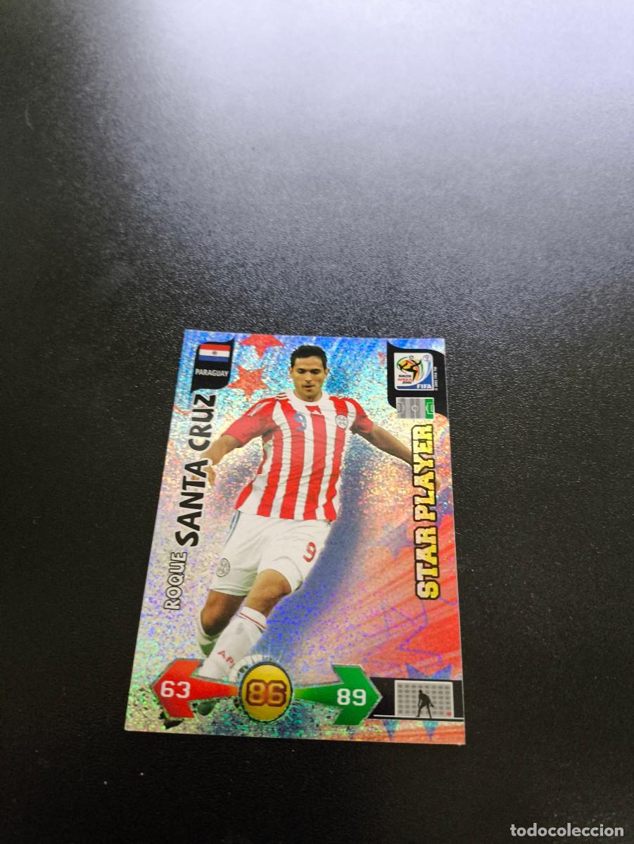 Figurine di Calcio: Roque Santa Cruz PARAGUAY STAR PLAYER ADRENALYN MUNDIAL SOUTH AFRICA 2010 WORLD CUP PANINI