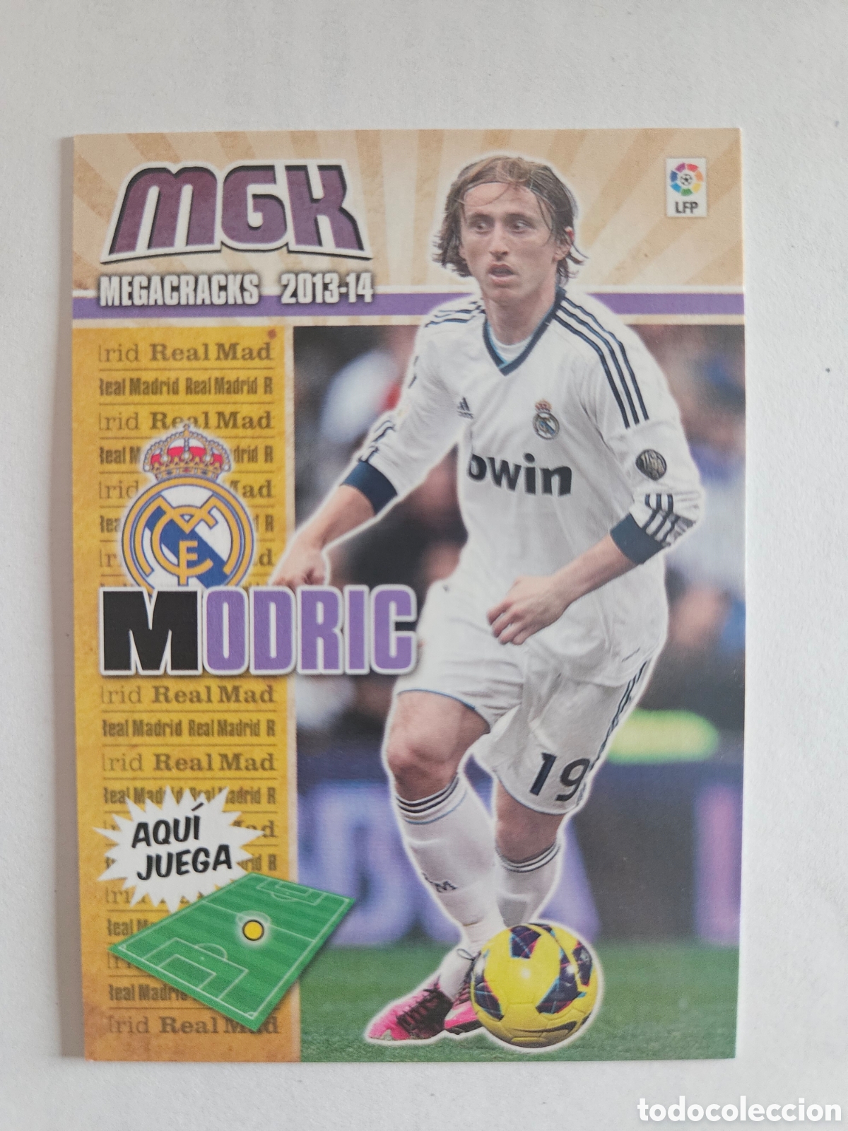 Cromos de f&uacute;tbol: 210 MODRIC - REAL MADRID - PANINI LIGA 13-14 MEGACRACKS 2013-2014