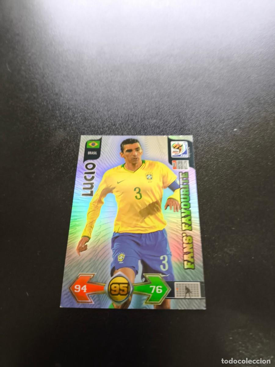 Cromos de Futebol: Lucio BRASIL FANS FAVOURITE ADRENALYN MUNDIAL SOUTH AFRICA 2010 WORLD CUP PANINI