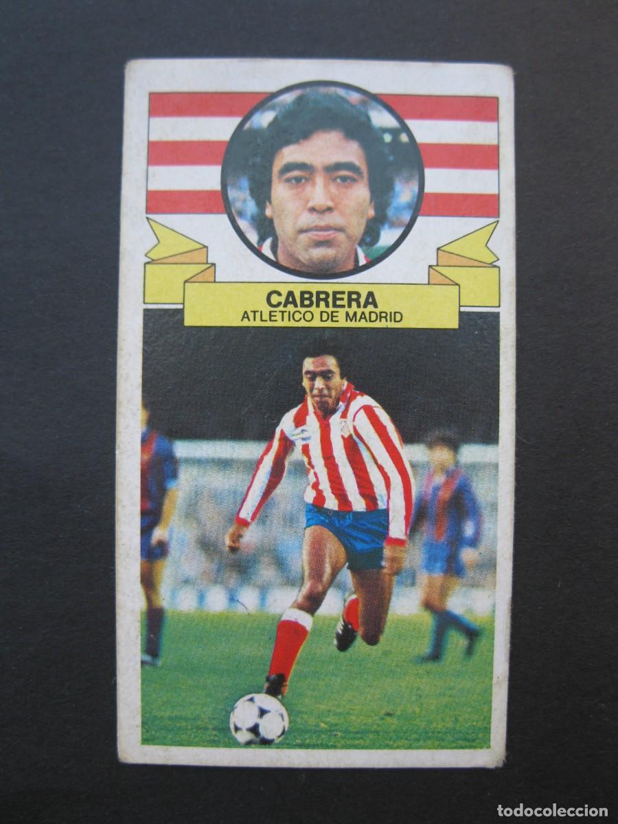 Figurine di Calcio: CABRERA (ATL&Eacute;TICO DE MADRID) - CAMPEONATO DE LIGA 85/86 - EDICIONES ESTE.