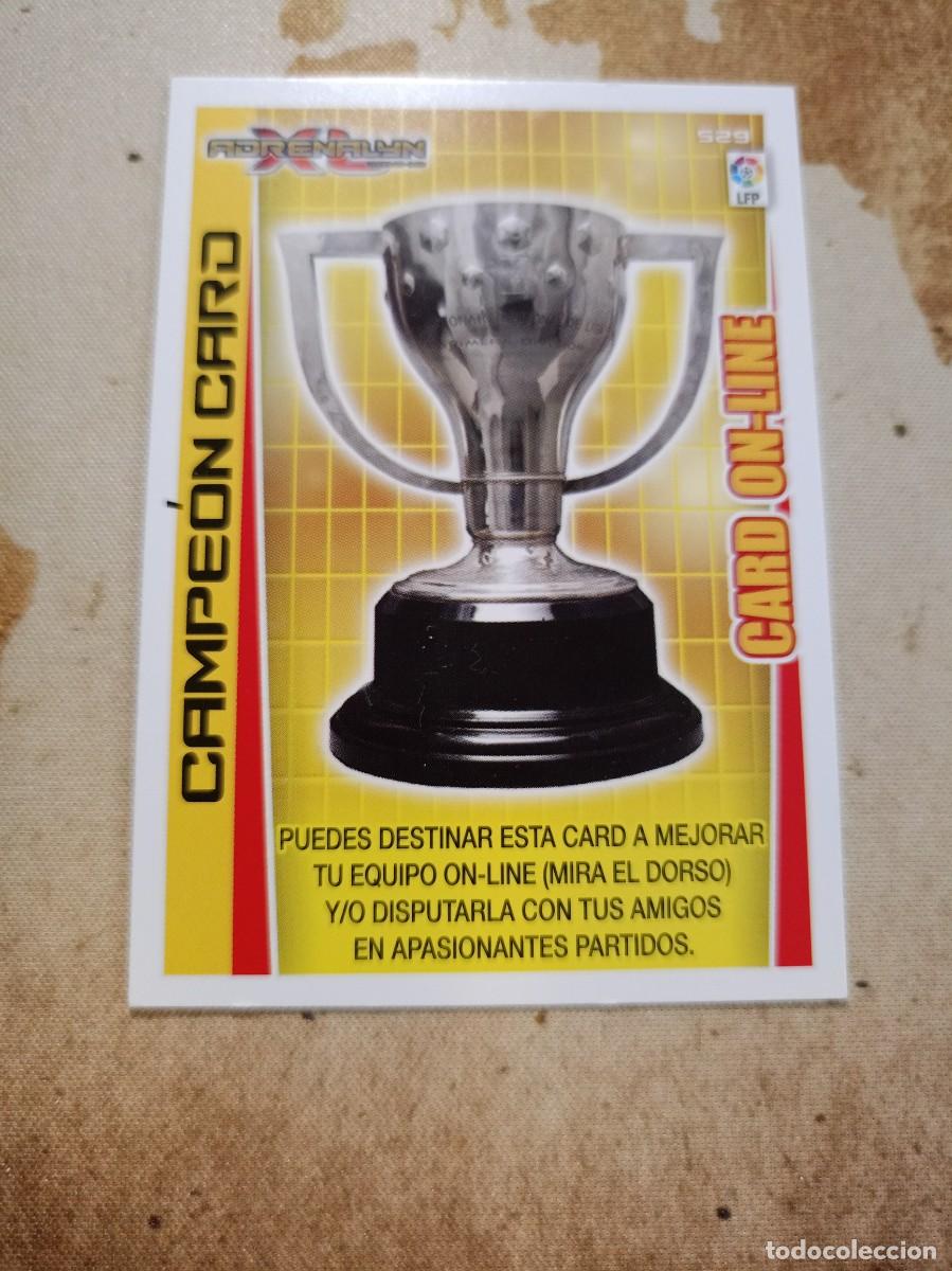 Cartes &agrave; collectionner de Football: Campe&oacute;n card 529 CARD ONLINE Adrenalyn 2012-13
