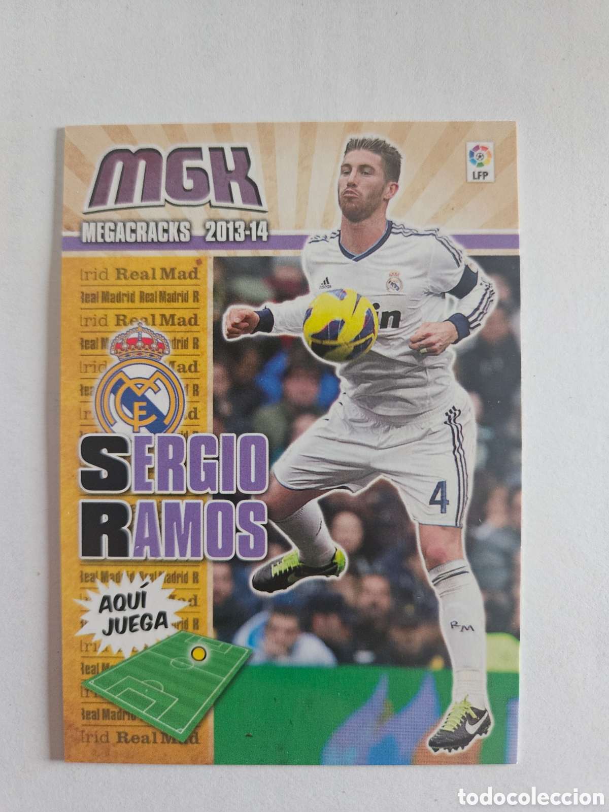 Cartes &agrave; collectionner de Football: MGK 203 SERGIO RAMOS REAL MADRID CROMOS ALBUM MEGACRACKS LIGA FUTBOL 2013 2014 13 14