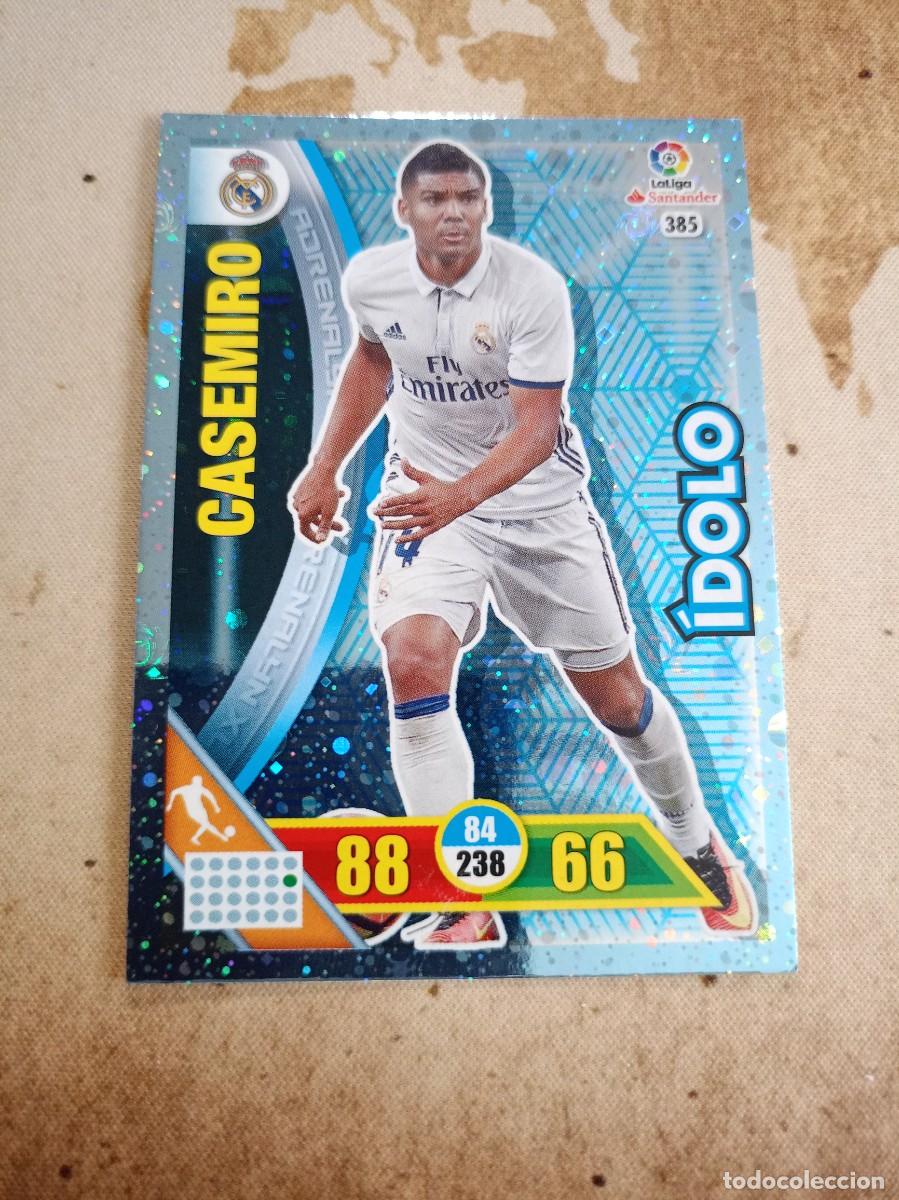 Fu&szlig;ball-Sticker: &Iacute;dolo 385 CASEMIRO Adrenalyn 2016-17