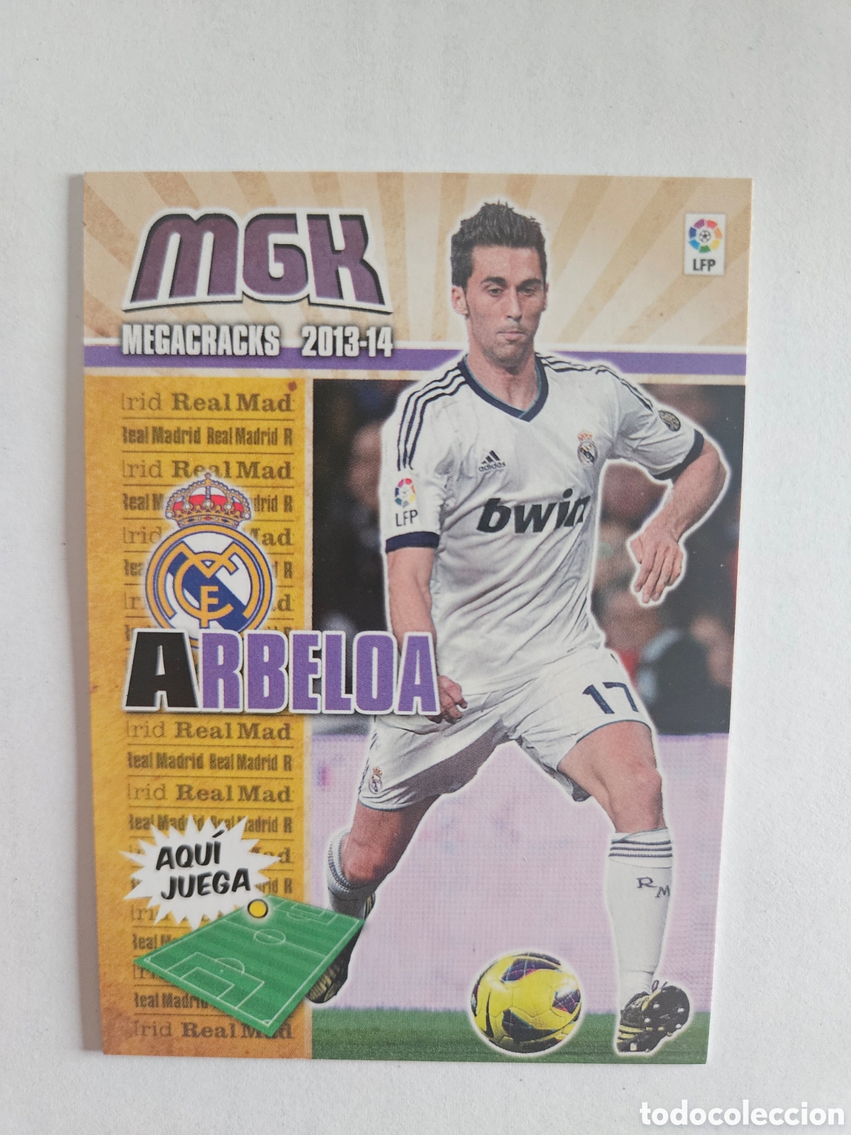 Cromos de Futebol: ARBELOA 202 (REAL MADRID) PANINI MEGACRACKS 2013-2014 13 14 CROMO CARTA