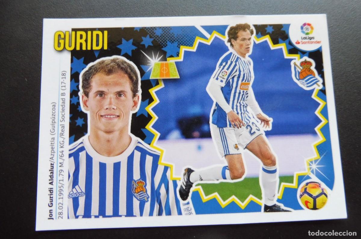 Cromos de Futebol: CROMO PANINI - LIGA SANTANDER 2018/19 ESTE - REAL SOCIEDAD N&Uacute;M 9 - GURIBI