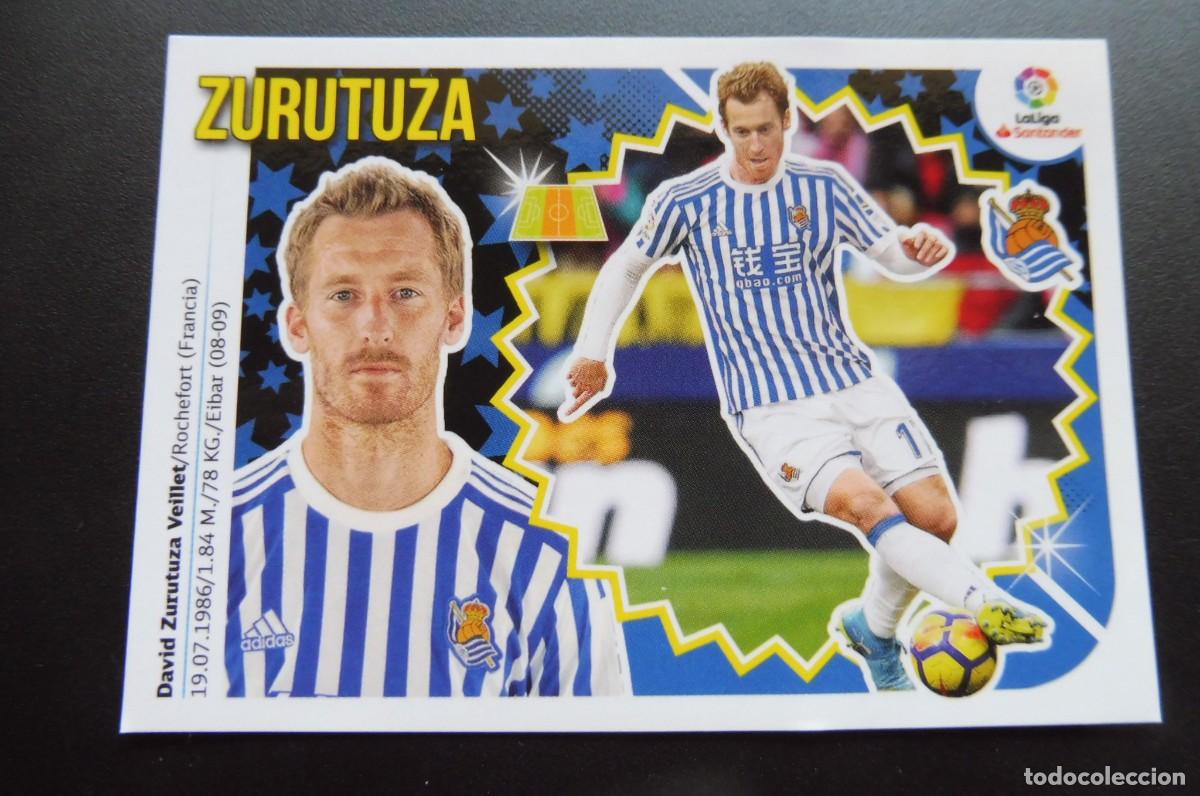 Cromos de Futebol: CROMO PANINI - LIGA SANTANDER 2018/19 ESTE - REAL SOCIEDAD N&Uacute;M 11 - ZURUTUZA
