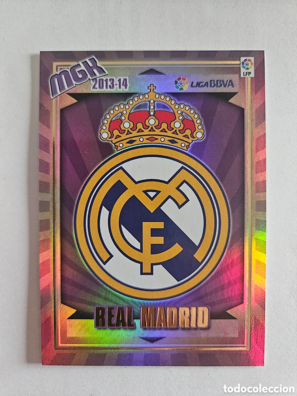Cromos de Futebol: MEGACRACKS 2013 2014 13 14 PANINI N&ordm; 199 ESCUDO REAL MADRID CROMO LIGA F&Uacute;TBOL MGK - NUEVO