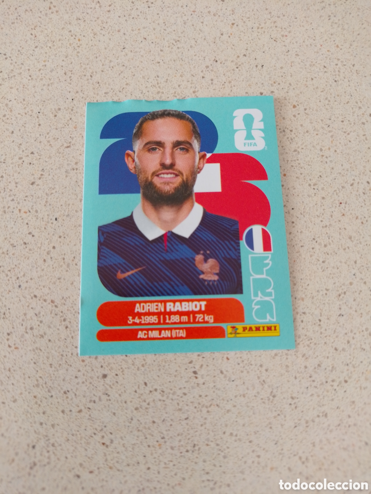 Cromos de Futebol: CROMO NUMERO 12 RABIOT FRANCIA. MUNDIAL 2026. PANINI.