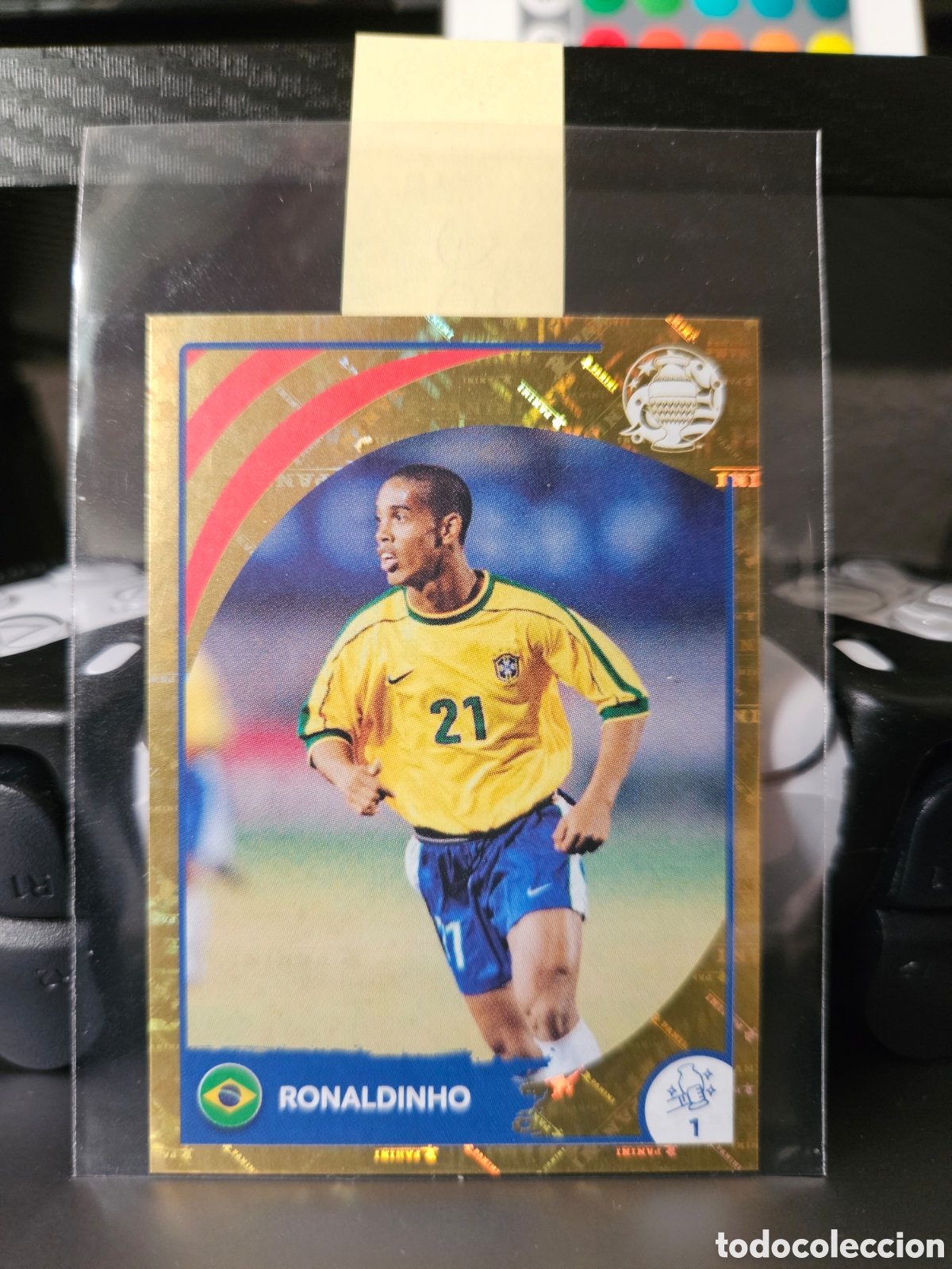 Fu&szlig;ball-Sticker: Cromo Ronaldinho edici&oacute;n copa america