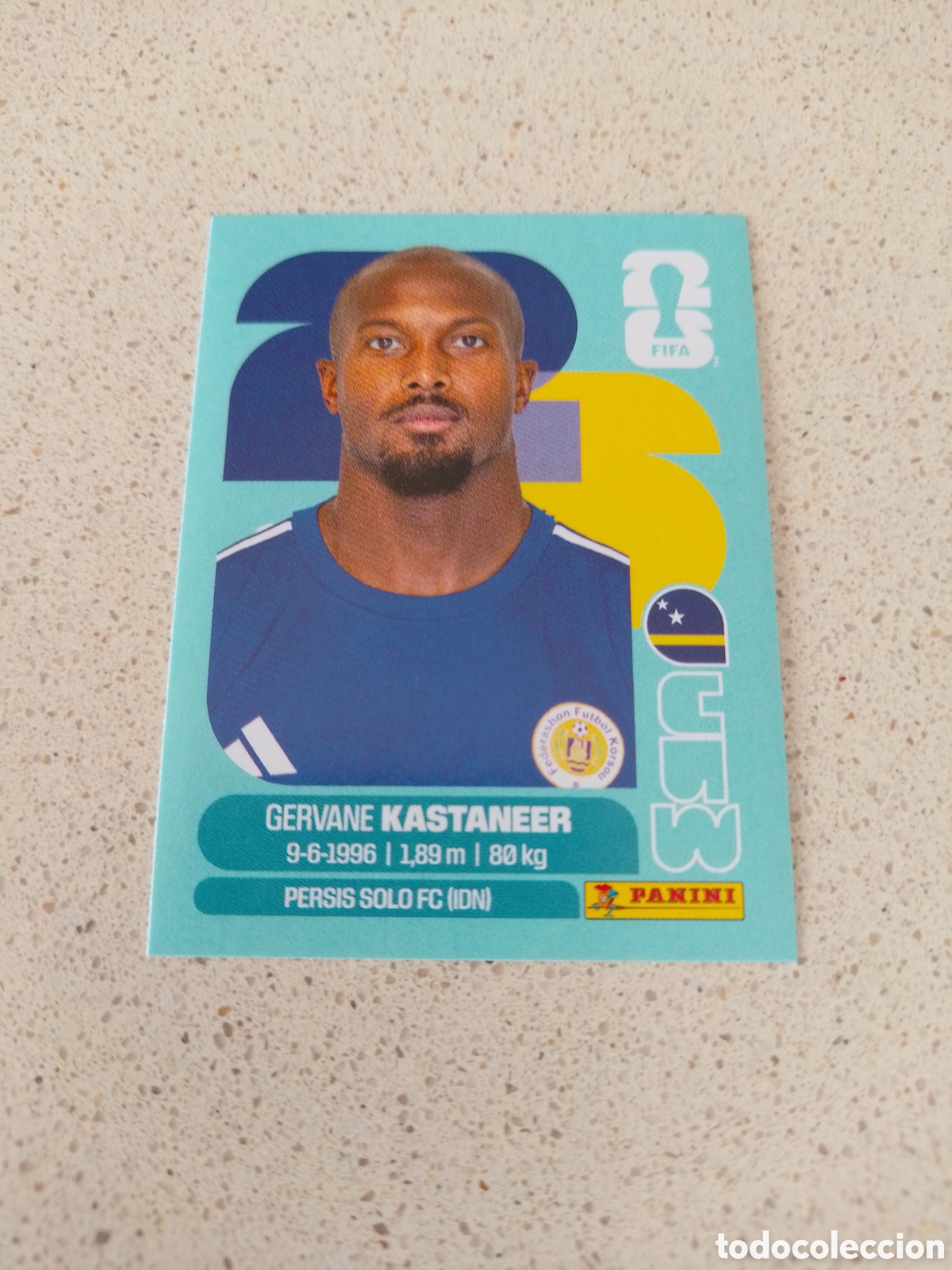 Figurine di Calcio: CROMO NUMERO 19 KASTANEER CURAZAO. MUNDIAL 2026. PANINI.