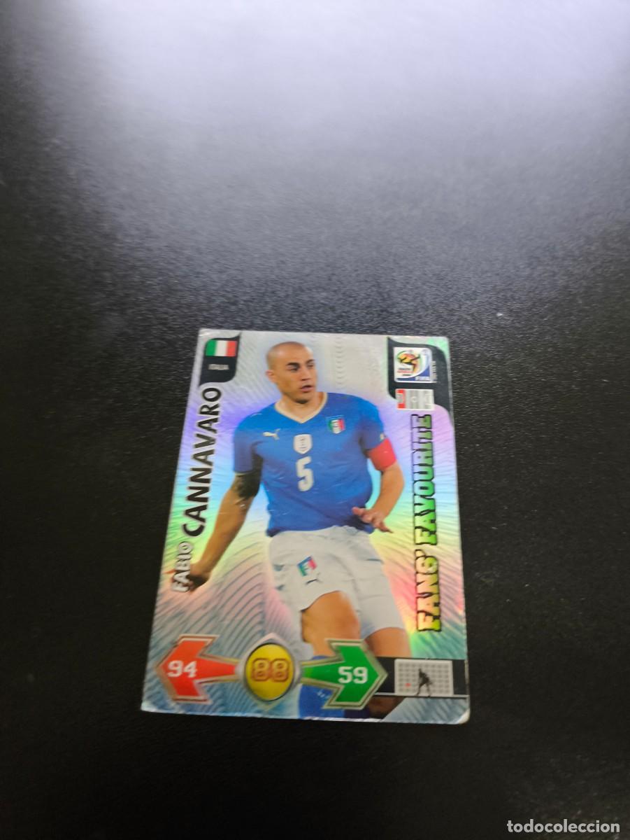 Cromos de F&uacute;tbol: Fabio Cannavaro ITALIA ITALY FANS FAVOURITE ADRENALYN MUNDIAL SOUTH AFRICA 2010 WORLD CUP PANINI