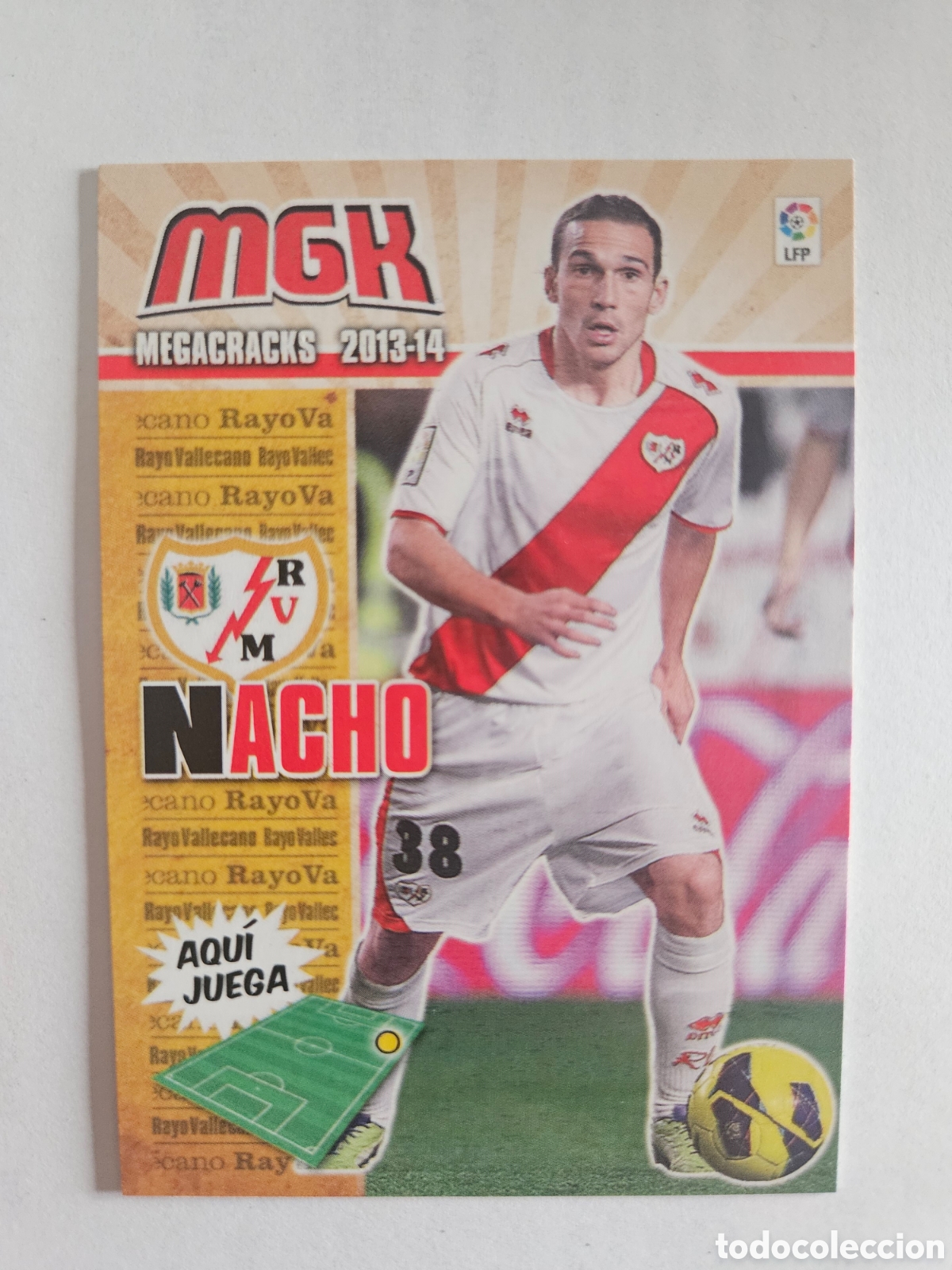 Cromos de F&uacute;tbol: NACHO 260 (RAYO VALLECANO) PANINI MEGACRACKS 2013-2014 13 14 CROMO CARTA