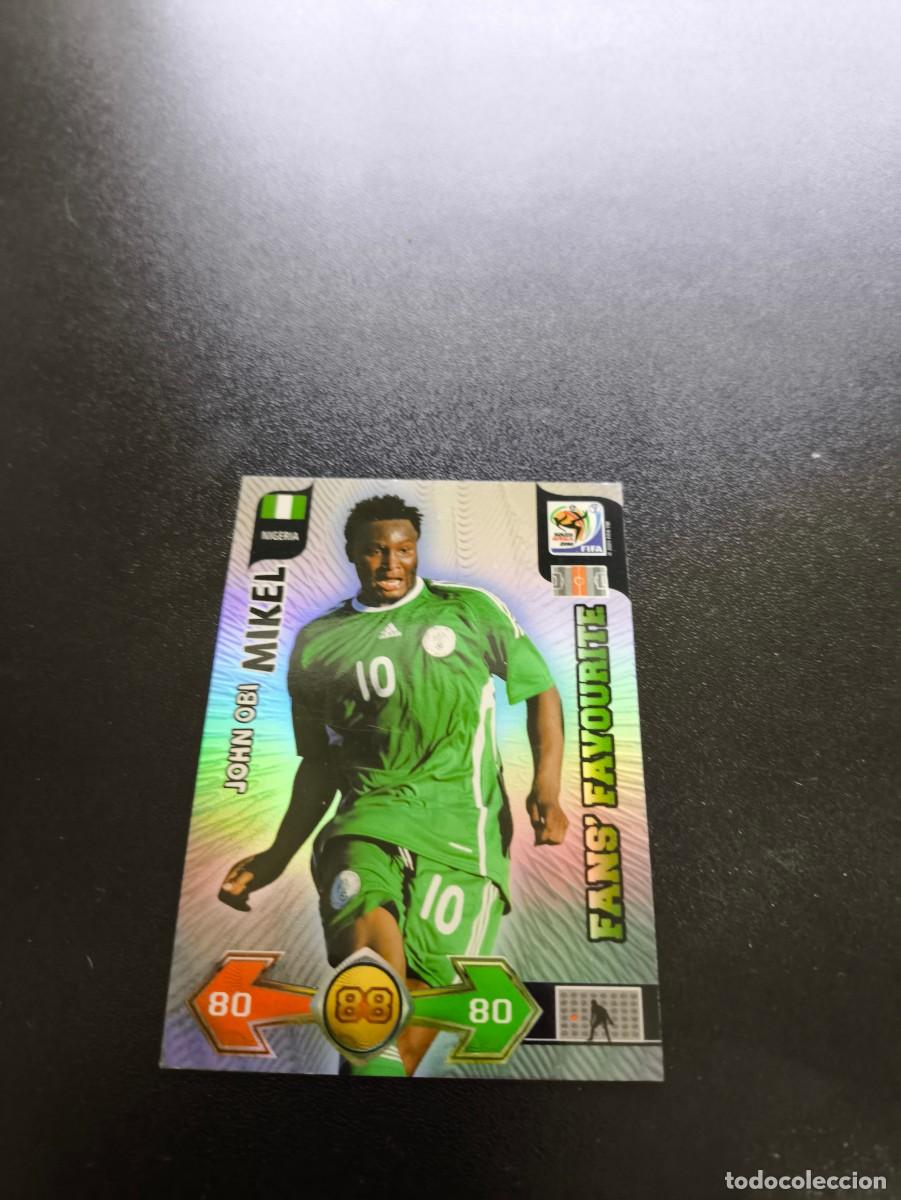 Cromos de F&uacute;tbol: John Obi Mikel NIGERIA FANS FAVOURITE ADRENALYN MUNDIAL SOUTH AFRICA 2010 WORLD CUP PANINI