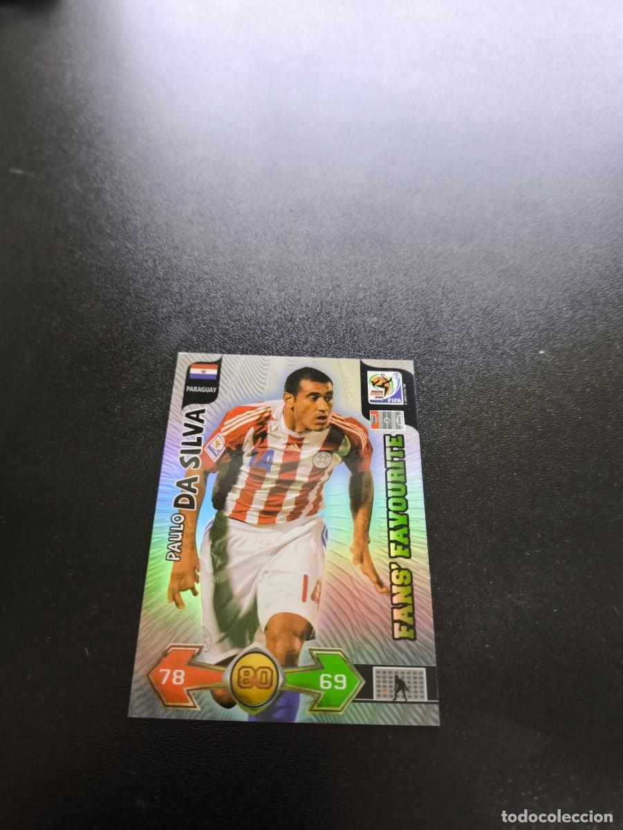 Cromos de F&uacute;tbol: Paulo Da Silva PARAGUAY FANS FAVOURITE ADRENALYN MUNDIAL SOUTH AFRICA 2010 WORLD CUP PANINI