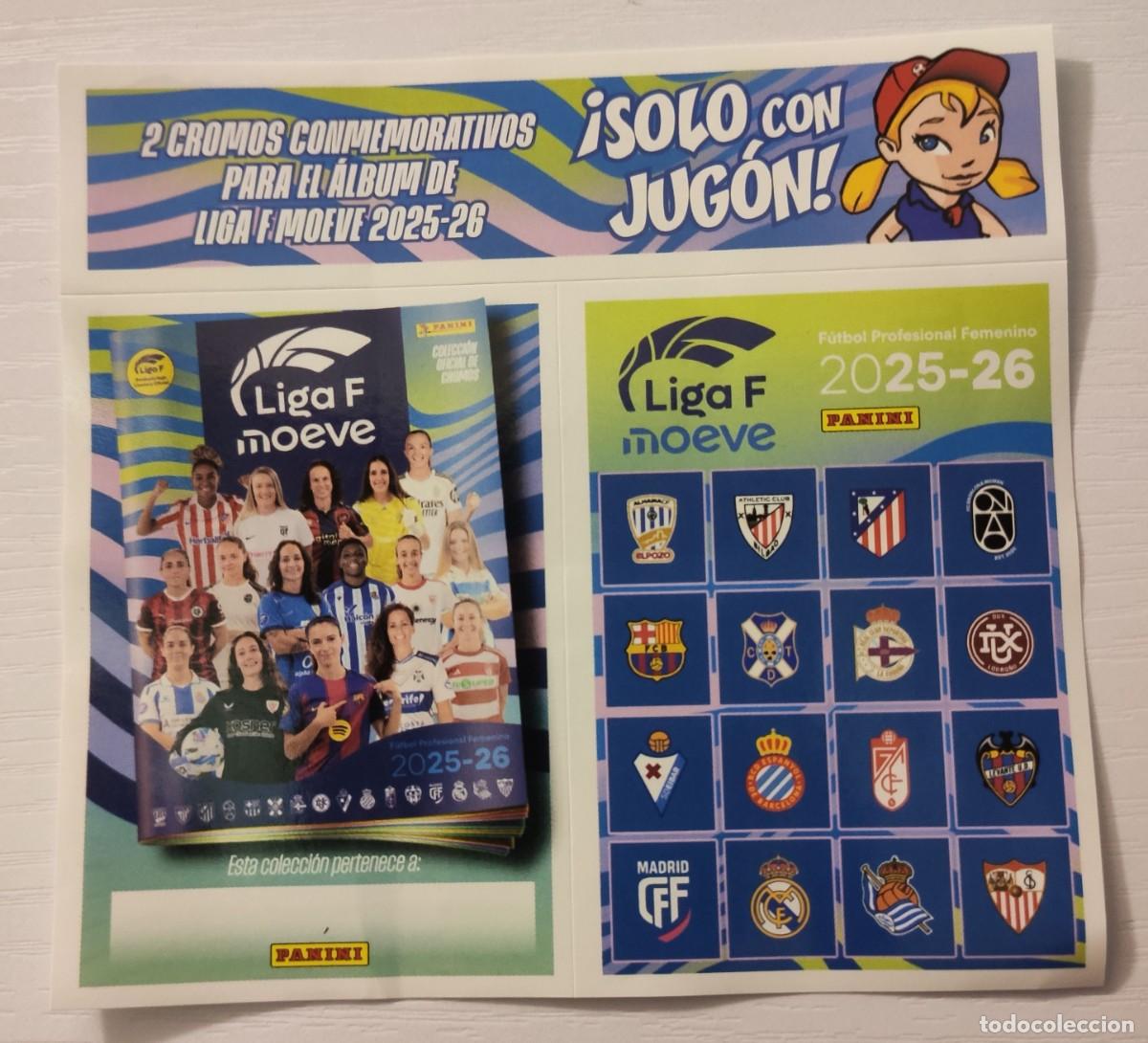 Cromos de F&uacute;tbol: Cromo conmemorativo Liga F 2025-2026