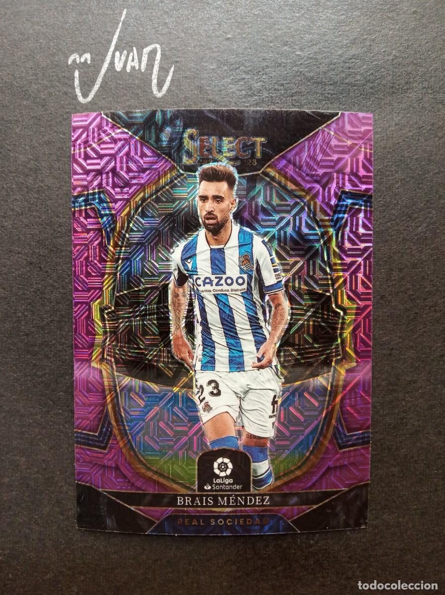 Cromos de F&uacute;tbol: N&ordm; 77 PURPLE MOJO PRIZM BRAIS MENDEZ REAL SOCIEDAD ⚽ PANINI &reg; SELECT LIGA 2022 2023 22 23 NUEVO