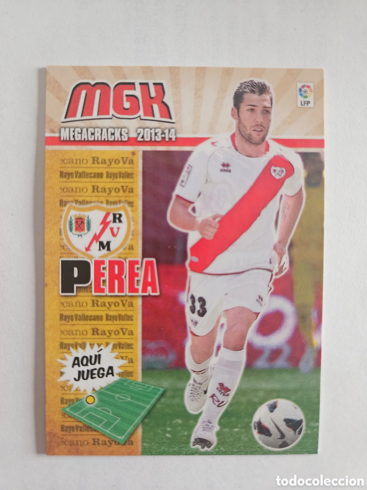 Cromos de F&uacute;tbol: PEREA 268 (RAYO VALLECANO) PANINI MEGACRACKS 2013-2014 13 14 CROMO CARTA