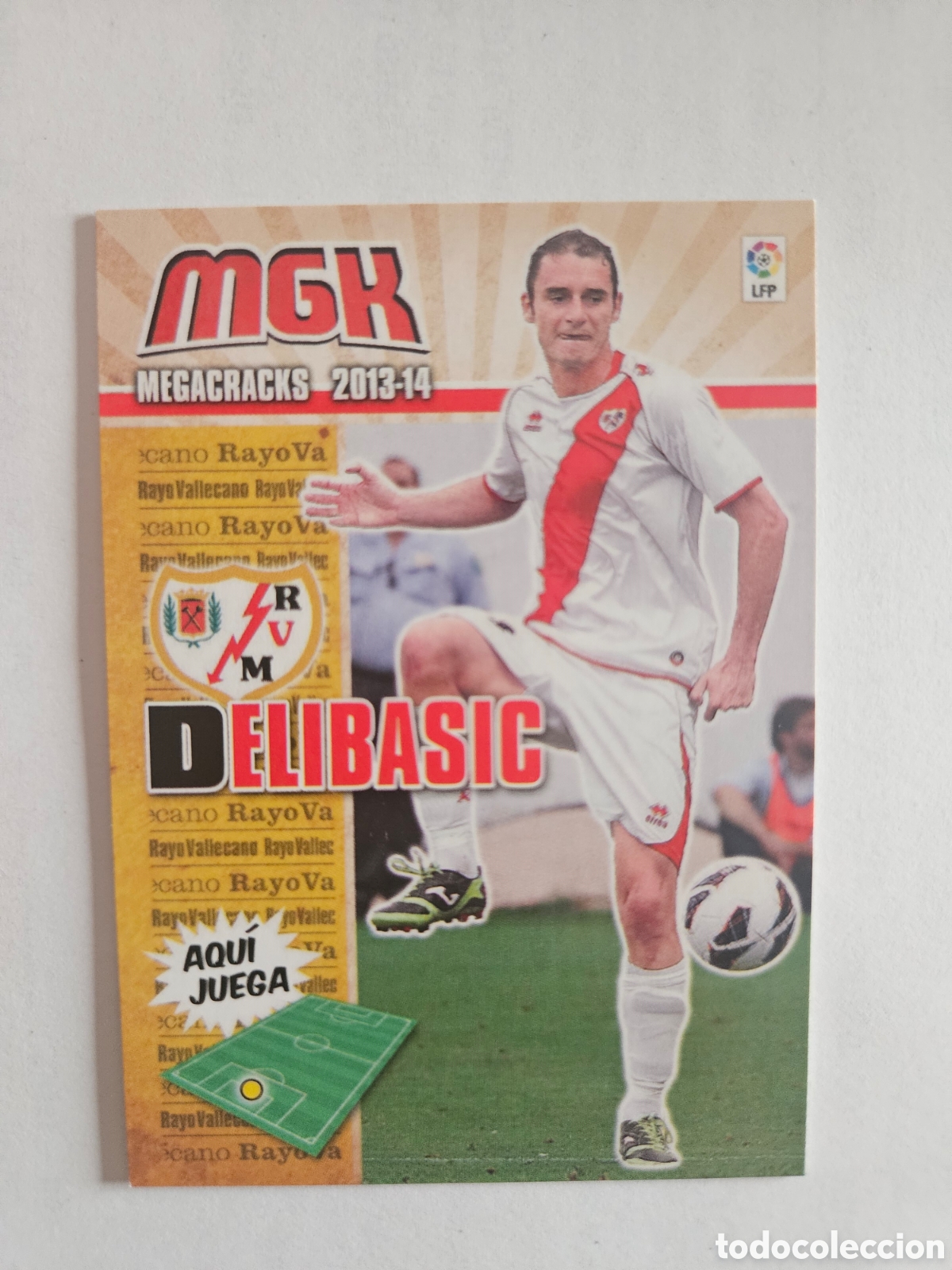 Cromos de F&uacute;tbol: DELIBASIC 269 (RAYO VALLECANO) PANINI MEGACRACKS 2013-2014 13 14 CROMO CARTA