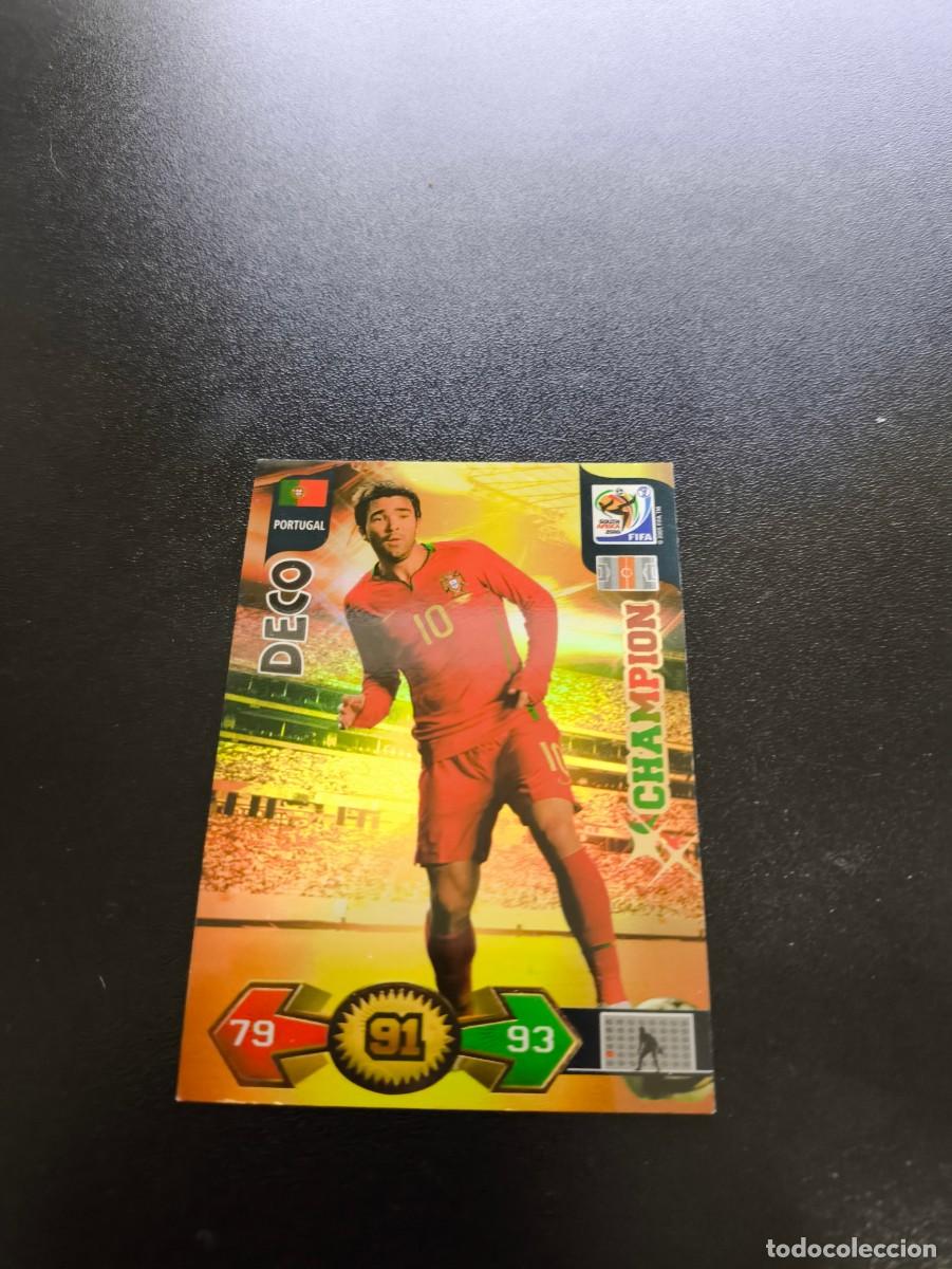 Cromos de F&uacute;tbol: Deco CHAMPION PORTUGAL BARCELONA ADRENALYN MUNDIAL SOUTH AFRICA 2010 WORLD CUP PANINI
