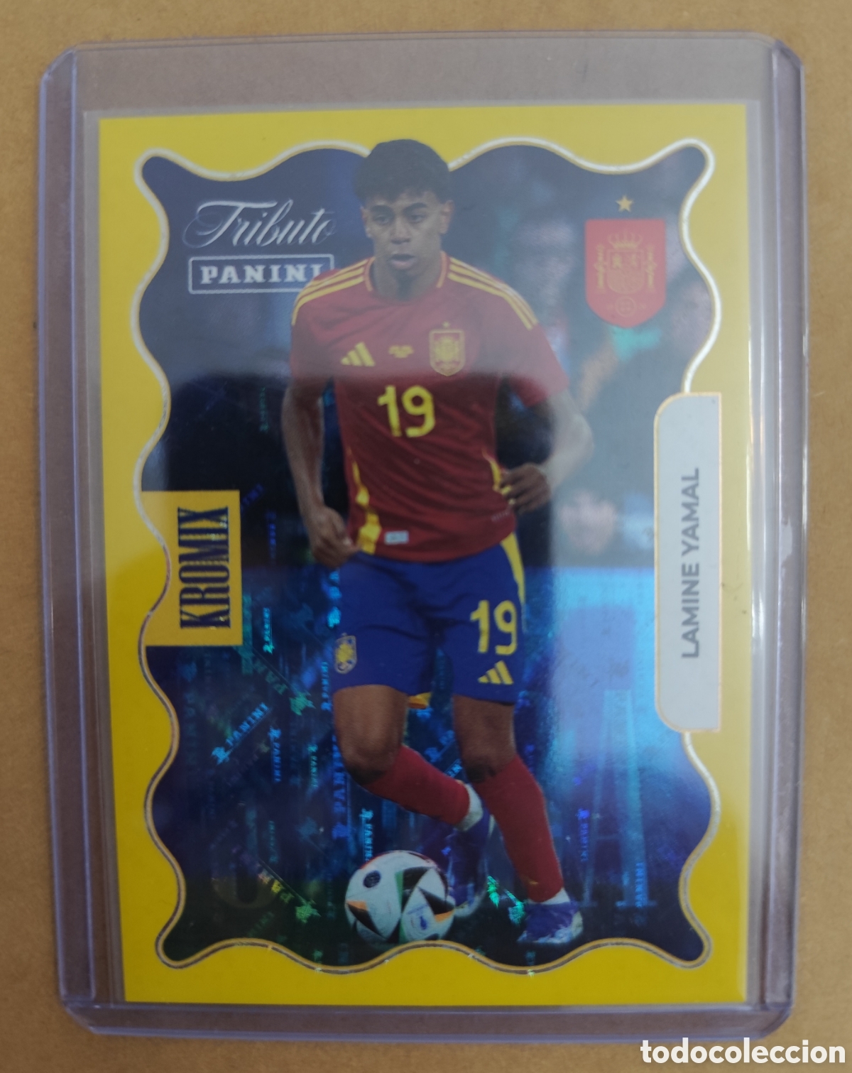 Cromos de F&uacute;tbol: LAMINE YAMAL GOLD SUPRA KROMIX SELECCI&Oacute;N ESPA&Ntilde;OLA 2010 2026 PANINI TRIBUTO