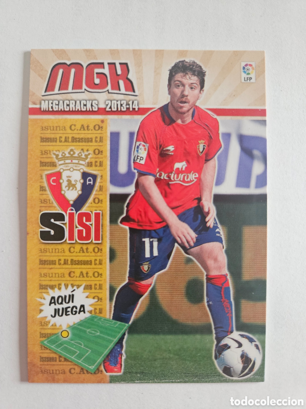 Cromos de F&uacute;tbol: SISI 246 (OSASUNA) PANINI MEGACRACKS 2013-2014 13 14 CROMO CARTA