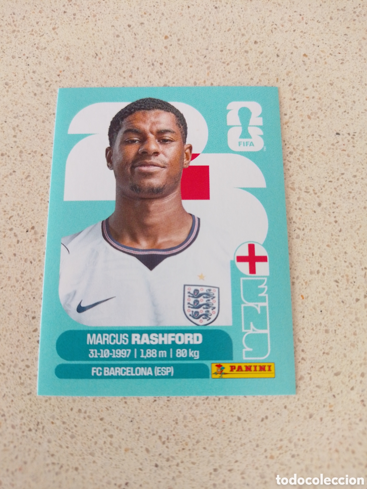 Cromos de F&uacute;tbol: CROMO NUMERO 19 RASHFORD INGLATERRA. MUNDIAL 2026. PANINI.