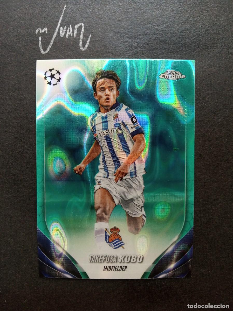 Fu&szlig;ball-Sticker: N&ordm; 45 PARALELA KUBO REAL SOCIEDAD JAPON ⚽ TOPPS&reg; CHROME UEFA CLUB COMPETITIONS 2023 2024 23 24 NUEVO
