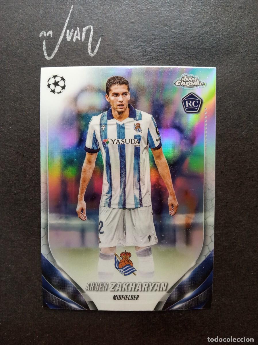 Cromos de Futebol: N&ordm; 141 REFRACTOR ROOKIE ZAKHARYAN REAL SOCIEDAD ⚽ TOPPS &reg; CHROME UCC UEFA 2023 2024 23 24 NUEVO