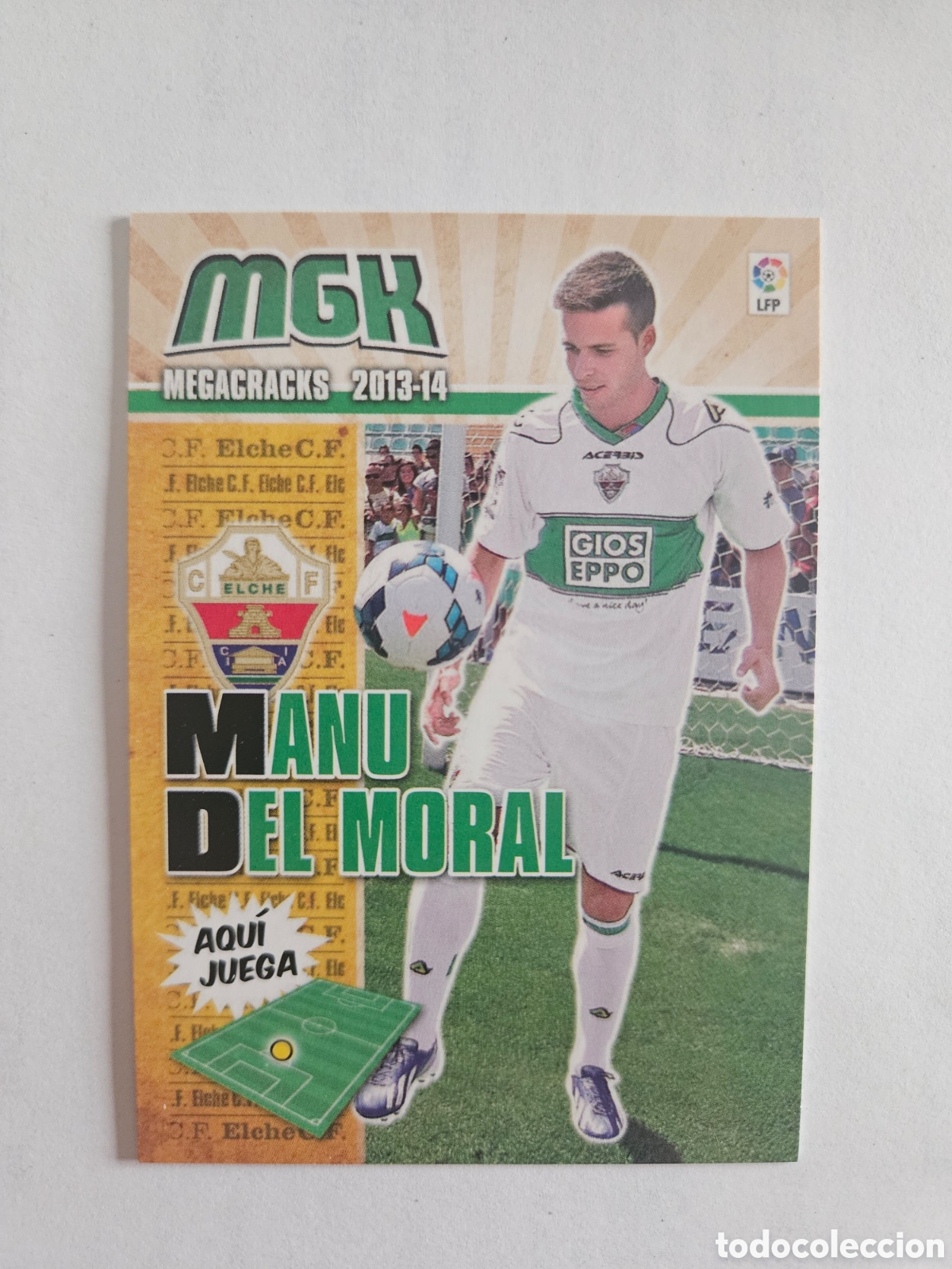 Figurine di Calcio: MANU DEL MORAL 125 (ELCHE) PANINI MEGACRACKS 2013-2014 13 14 CROMO CARTA