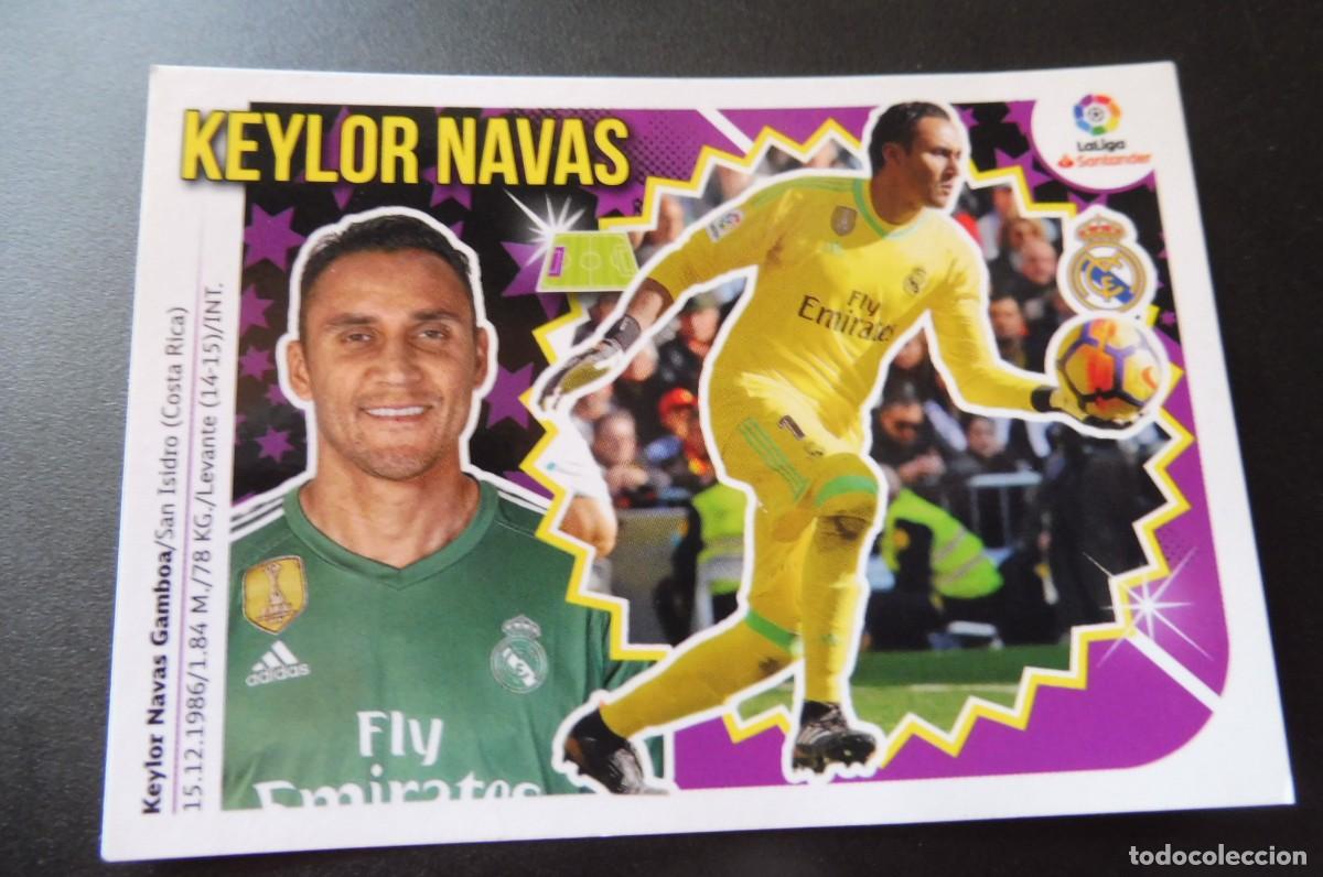 Cromos de f&uacute;tbol: CROMO PANINI - LIGA SANTANDER 2018/19 ESTE - REAL MADRID N&Uacute;M 1 - KEYLOR NAVAS