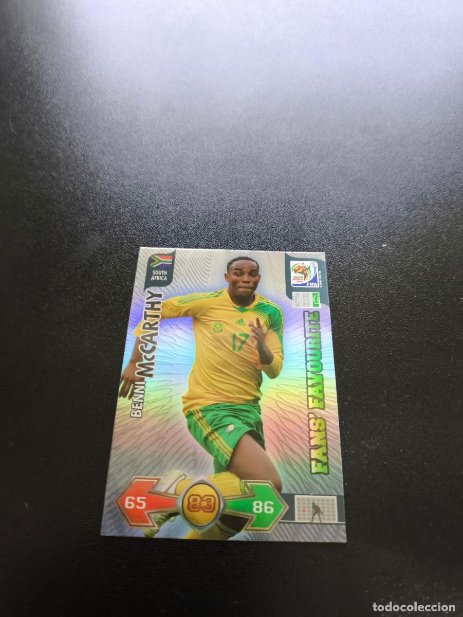 Cromos de F&uacute;tbol: Benni McCarthy SUDAFRICA FANS FAVOURITE ADRENALYN MUNDIAL SOUTH AFRICA 2010 WORLD CUP PANINI
