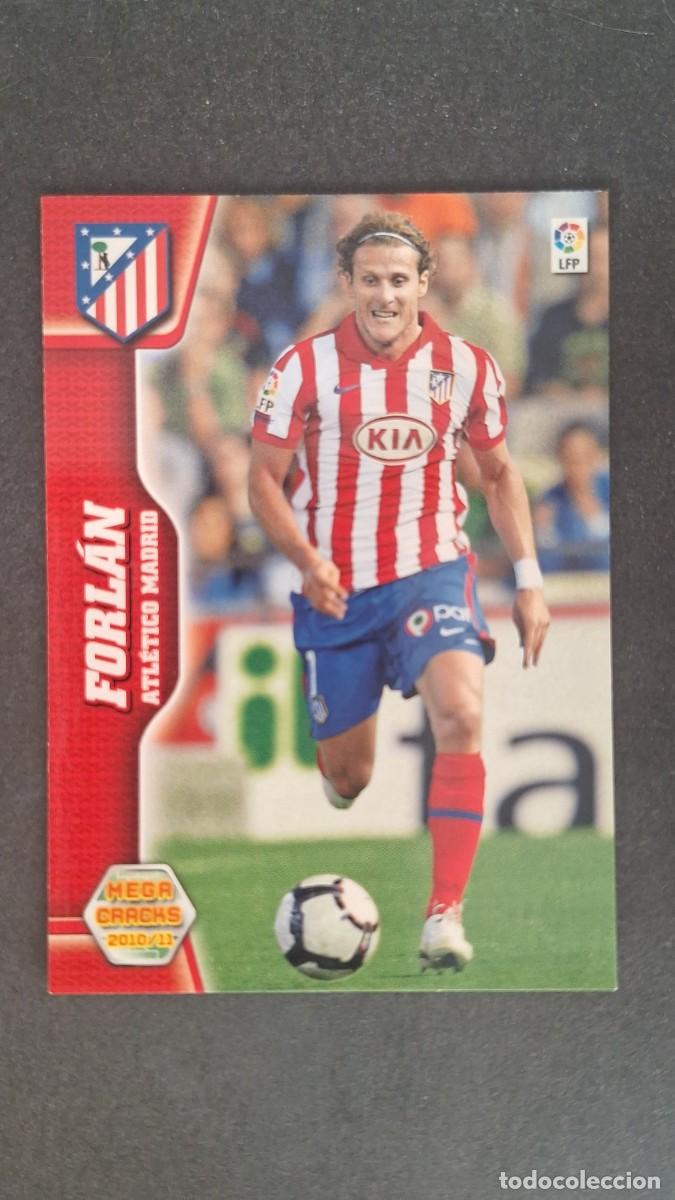 Cromos de F&uacute;tbol: L1 FORLAN ATLETICO DE MADRID 54 PANINI MEGACRACKS 2010 2011 10 11