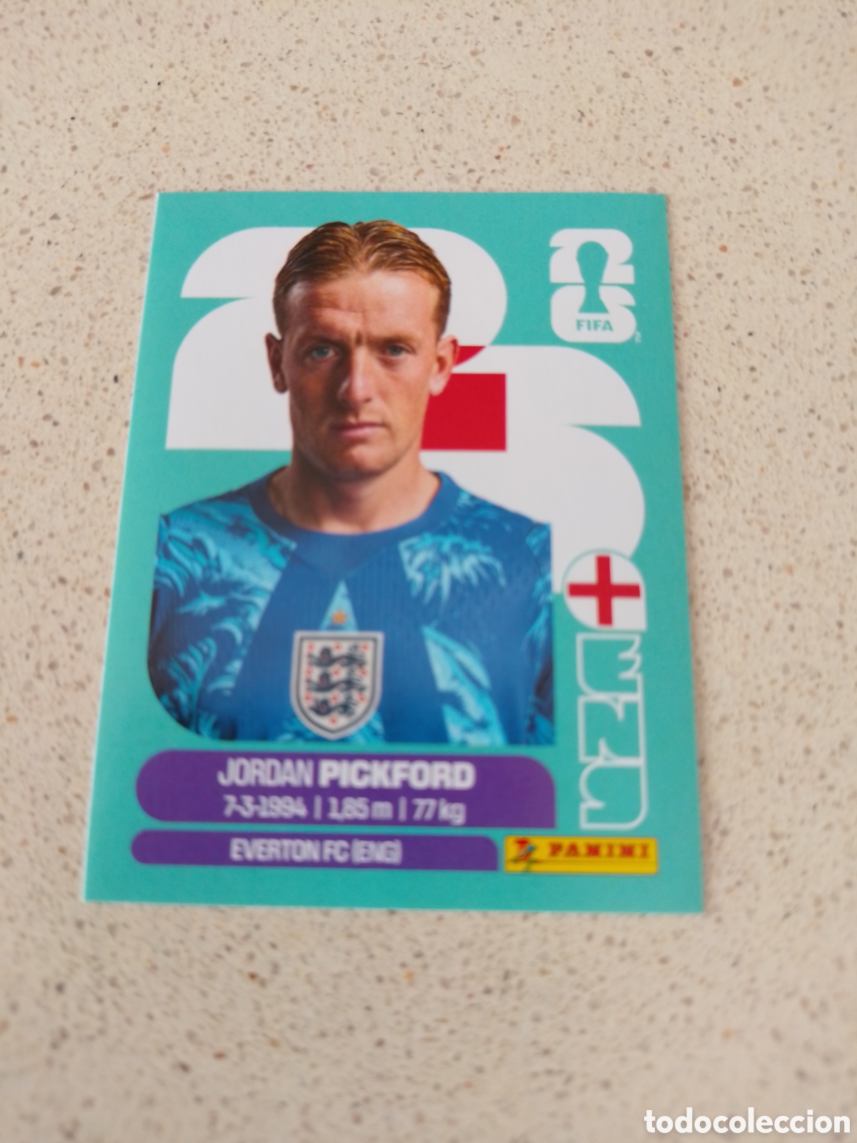 Cromos de F&uacute;tbol: CROMO NUMERO 2 PICKFORD INGLATERRA. MUNDIAL 2026. PANINI.