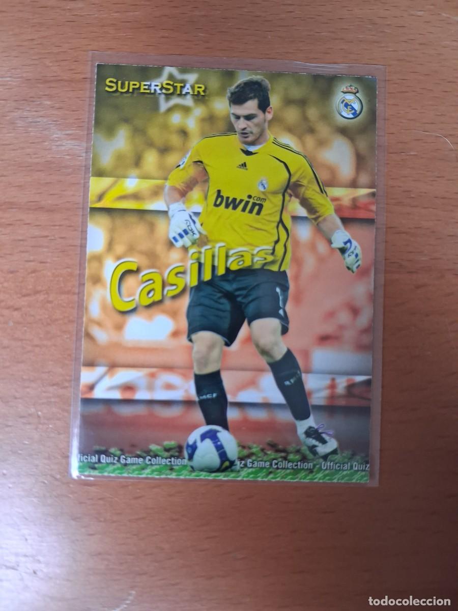 Cromos de F&uacute;tbol: Mundicromo Official Quiz Game Collection 2009 2010 Real Madrid Superstar 50 Casillas