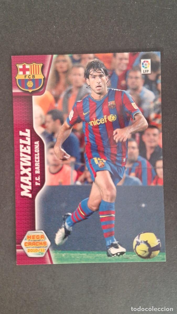 Cromos de F&uacute;tbol: L1 MAXWELL F. C. BARCELONA 59 PANINI MEGACRACKS 2010 2011 10 11