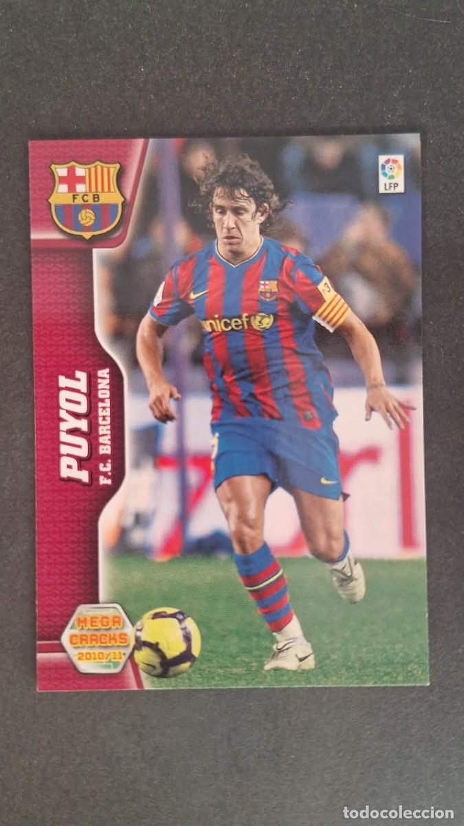 Cromos de F&uacute;tbol: L1 PUYOL F. C. BARCELONA 60 PANINI MEGACRACKS 2010 2011 10 11