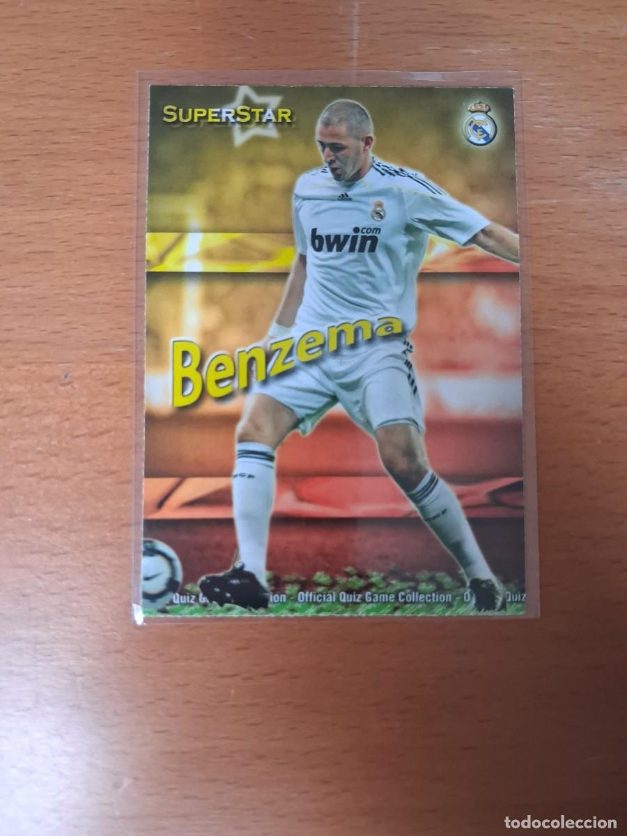 Cromos de F&uacute;tbol: Mundicromo Official Quiz Game Collection 2009 2010 Real Madrid Superstar 53 Benzema