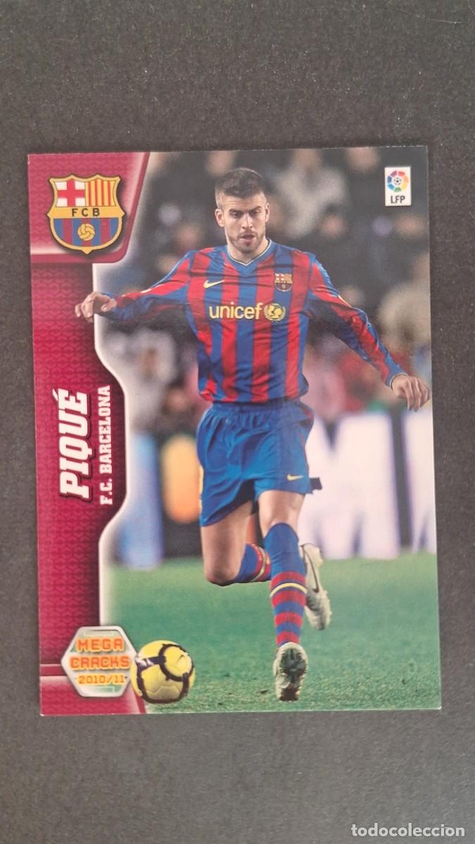 Cromos de F&uacute;tbol: L1 PIQUE F. C. BARCELONA 61 PANINI MEGACRACKS 2010 2011 10 11