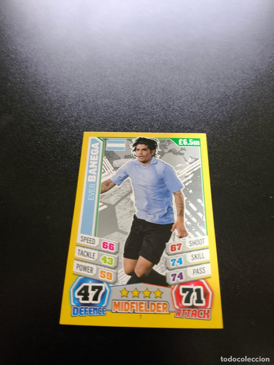 Cromos de f&uacute;tbol: 7 Ever Banega VALENCIA ARGENTINA TOPPS MATCH ATTAX WORLD CUP MUNDIAL BRASIL 2014 14 NO PANINI LIGA