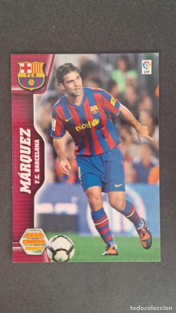 Cromos de f&uacute;tbol: L1 MARQUEZ F. C. BARCELONA 63 PANINI MEGACRACKS 2010 2011 10 11