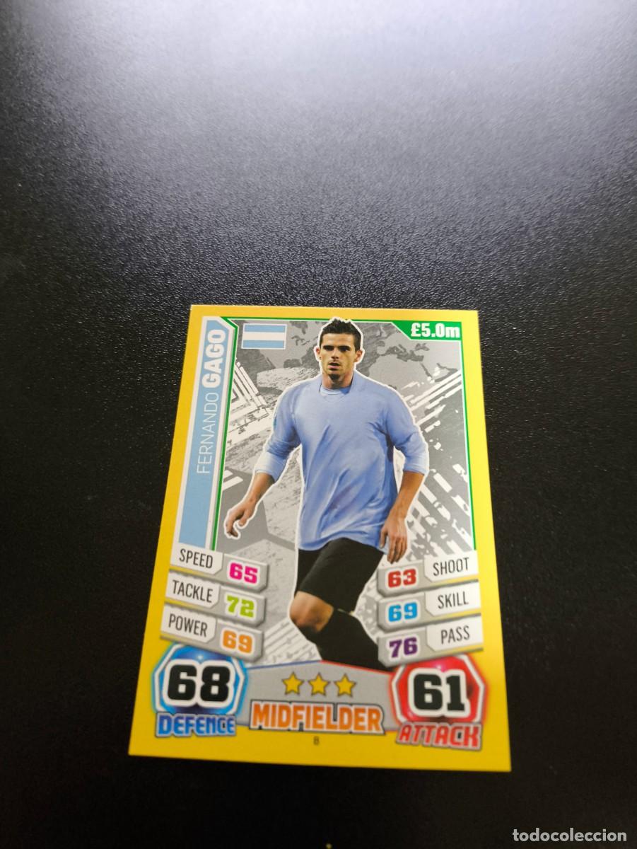 Cromos de f&uacute;tbol: 8 Fernando Gago ARGENTINA TOPPS MATCH ATTAX WORLD CUP MUNDIAL BRASIL 2014 14 NO PANINI LIGA