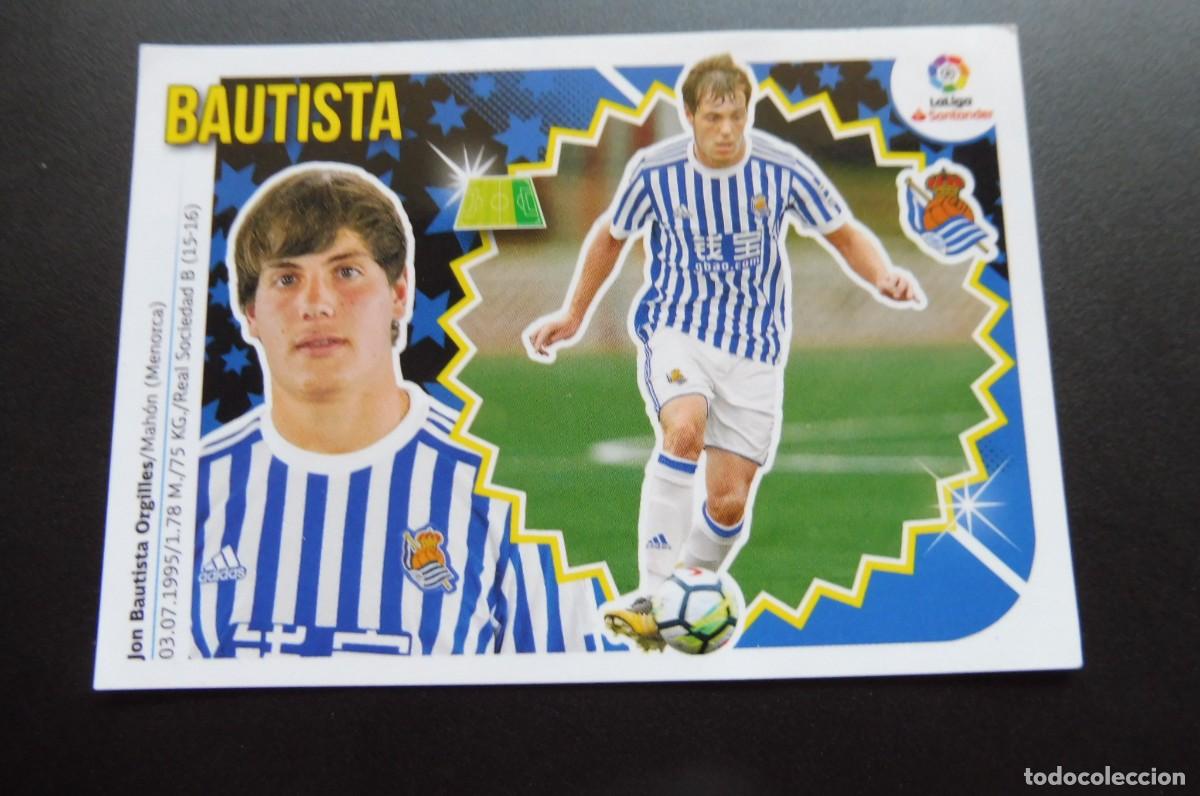 Cromos de f&uacute;tbol: CROMO PANINI - LIGA SANTANDER 2018/19 ESTE - REAL SOCIEDAD N&Uacute;M 16B - BAUTISTA