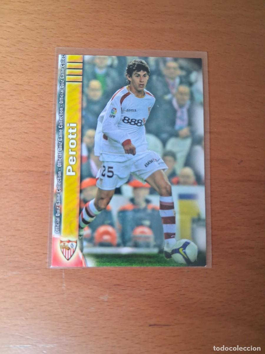 Cromos de f&uacute;tbol: Mundicromo Official Quiz Game Collection 2009 2010 Sevilla FC 70 Perotti