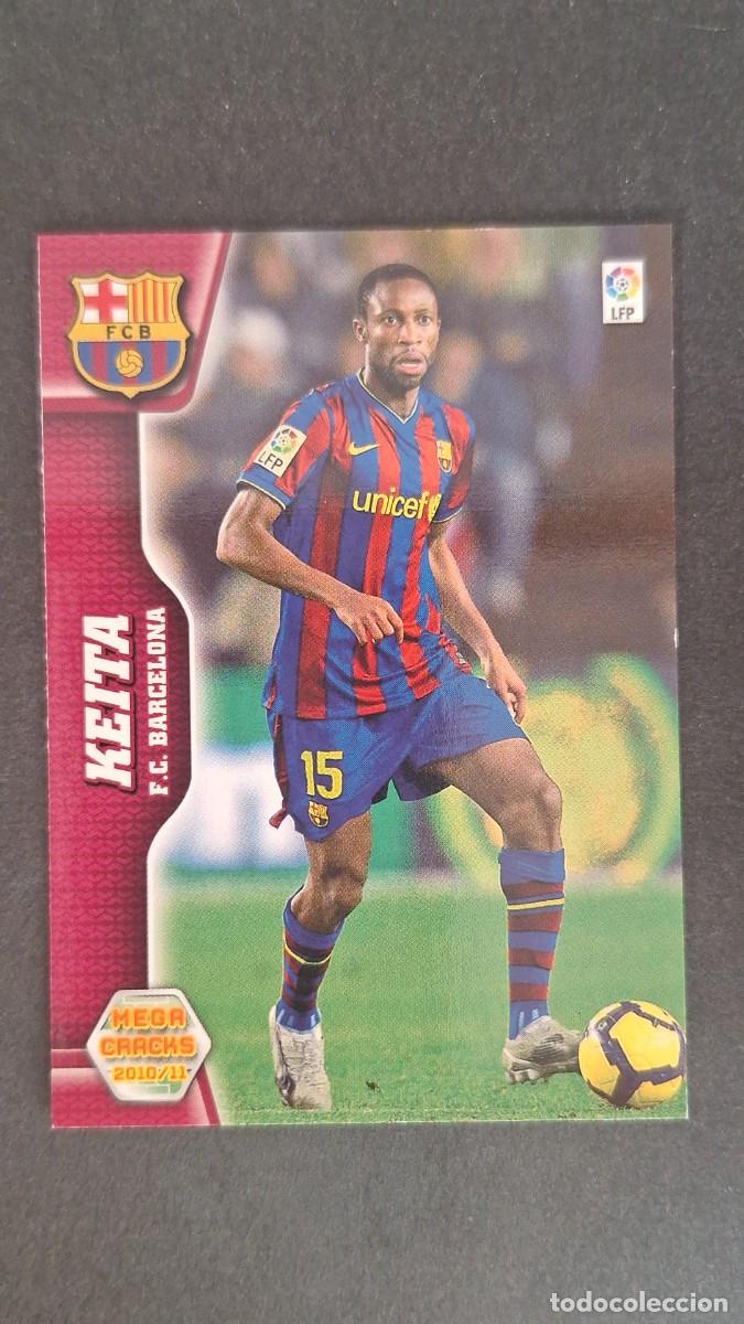 Cromos de f&uacute;tbol: L1 KEITA F. C. BARCELONA 67 PANINI MEGACRACKS 2010 2011 10 11