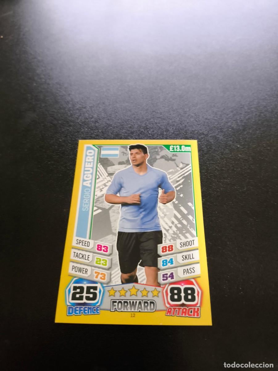Figurine di Calcio: 12 Sergio Aguero ARGENTINA TOPPS MATCH ATTAX WORLD CUP MUNDIAL BRASIL 2014 14 NO PANINI LIGA
