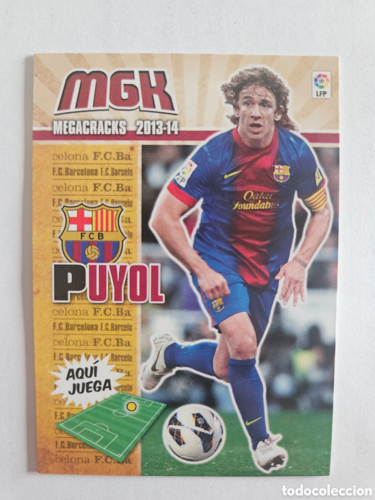Figurine di Calcio: PUYOL 59 (BARCELONA) PANINI MEGACRACKS 2013-2014 13 14 CROMO CARTA
